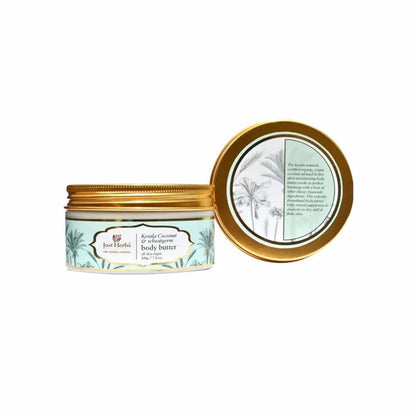 Just Herbs Kerala Coconut & Wheatgerm Body Butter - 200 gm