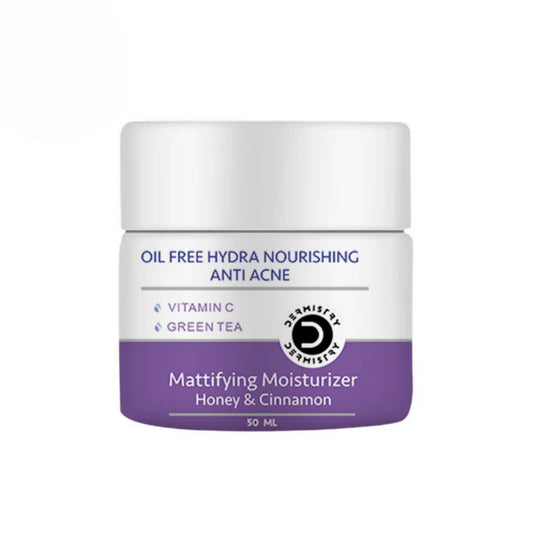 Dermistry Green Tea Vitamin C Oil Free Hydra Nourishing Mattifying Moisturizer Oily Acne Prone Skin - 50 ml