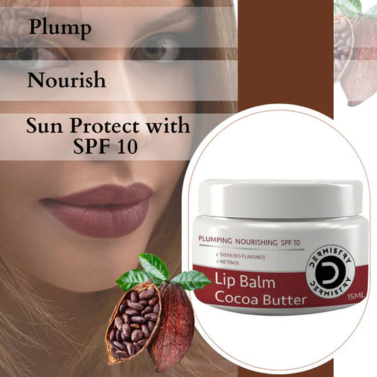 Dermistry Nourishing Cocoa Butter Lip Balm & Coffee Lip Scrub - combo