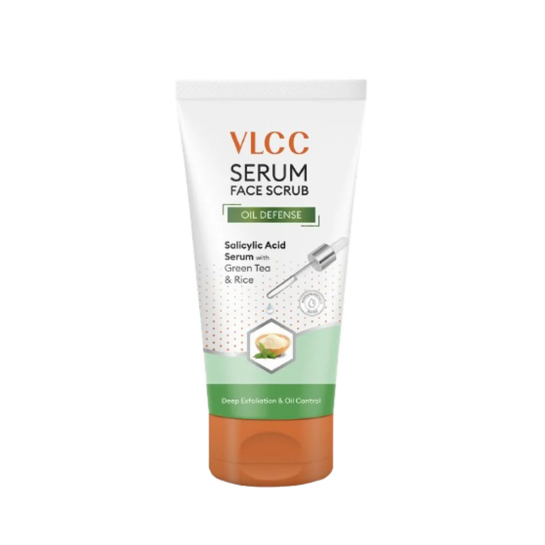 VLCC Oil Defense Scrub With Salicylic Acid Serum Green Tea & Rice
