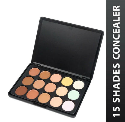 Favon Fab Secret Professional 15 Color Contour/Concealer Palette - 15 gm