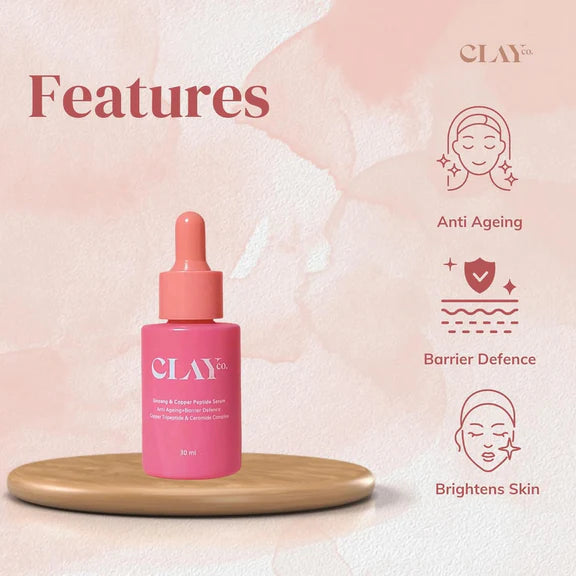 Clayco Ginseng and Copper Peptide Power Serum - 30 ml