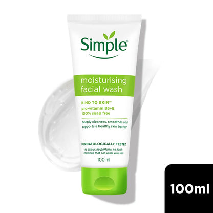 Simple Moisturising Facial Wash, 100ml
