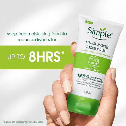 Simple Moisturising Facial Wash, 150ml