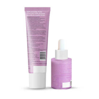 PLIX The Plant Fix 0.1% Salicylic Acid Mattifying Sunscreen SPF50+ PA+++ & Niacinamde Serum - combo