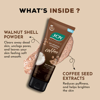 Joy Anti Pollution Exfoliating Coffee Face & Body Scrub - 200 gm