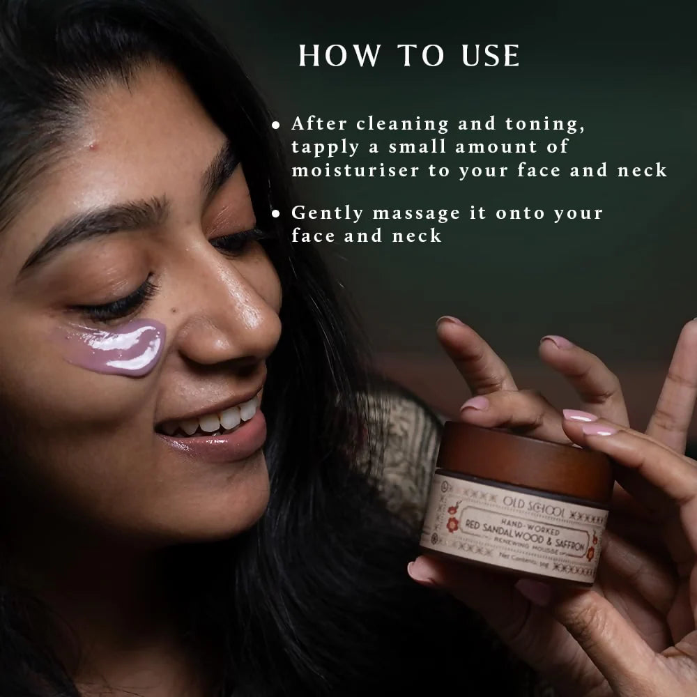 Old School Rituals Red Sandalwood & Saffron Age-Defying Face Moisturiser - 50 gm