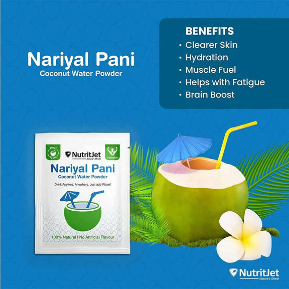 NutritJet Natural Coconut Water Powder Sachets - 20 Sachets