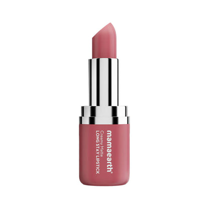 Mamaearth Creamy Matte Long Stay Lipstick - Rose Nude -