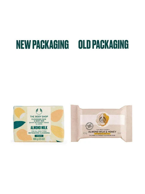The Body Shop Almond Milk & Honey Soothing & Caring Cleansing Bar