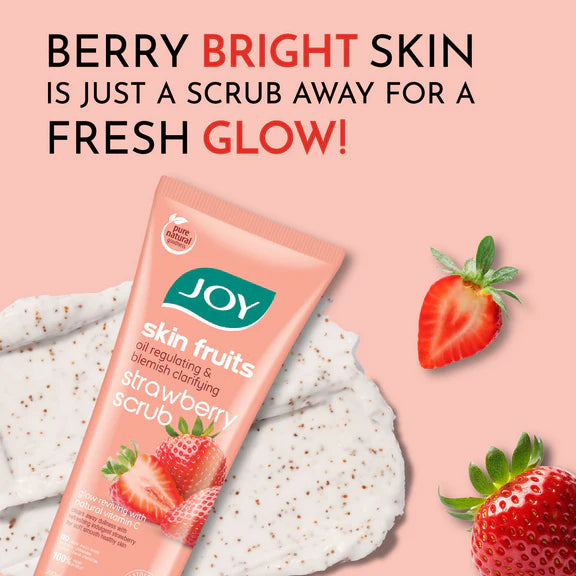 Joy Strawberry Face & Body Scrub - 200 gm
