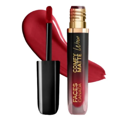 Faces Canada Comfy Matte Wow Liquid Lipstick - Maroon Maven 05 - 3.8 ml