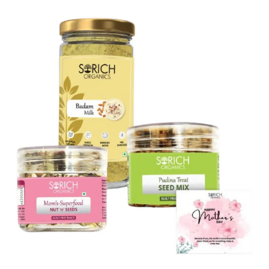 Sorich Organics Mother's Superfood Mix, Badam Milk & Pudina Seeds Mix - Combo - Combo