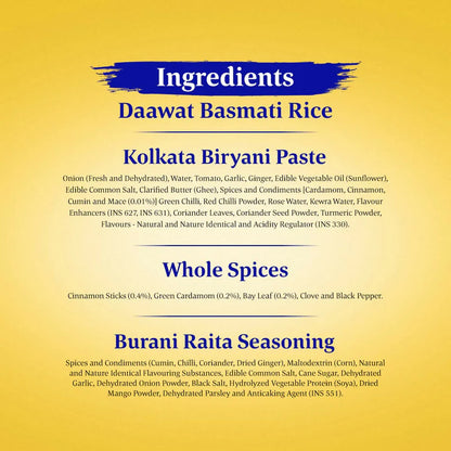 Daawat Biryani Kit Kolkata - Authentic Recipe - 334 gm