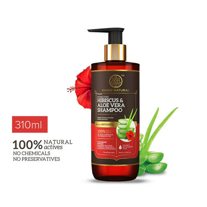 Khadi Natural Hibiscus & Aloevera Shampoo - 310 ml