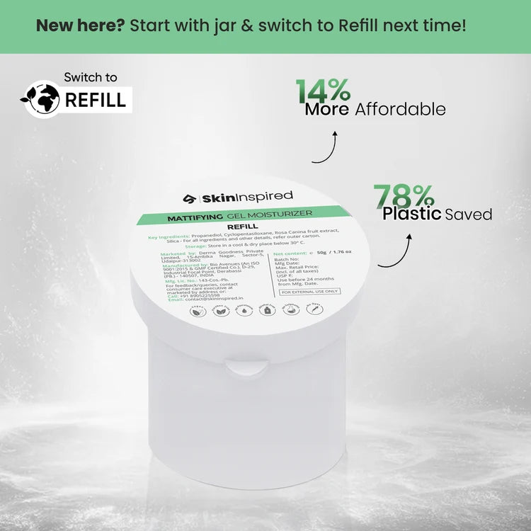Mattifying Gel Moisturizer Refill (50g)