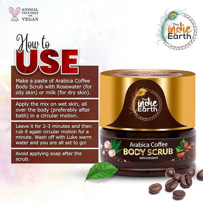 The Indie Earth Arabica Coffee Body Scrub - 125 gm