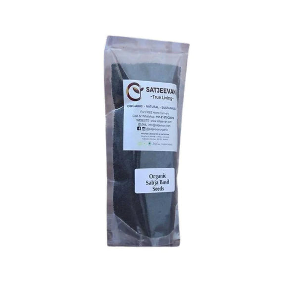 Satjeevan Organic Sabja Basil Seeds - 250 gm