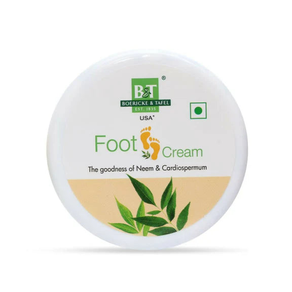 BT Boericke & Tafel Foot Cream with Goodness of Neem for Dry and Cracked Heels - 100 gm - Pack of 2