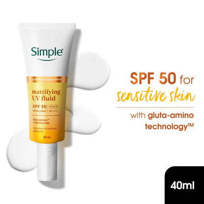 Simple Mattifying UV Fluid, 40ml
