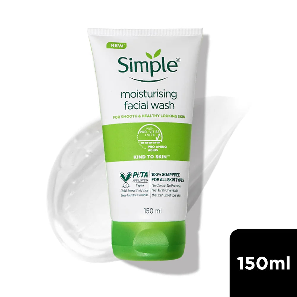 Simple Moisturising Facial Wash, 150ml