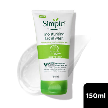 Simple Moisturising Facial Wash, 150ml