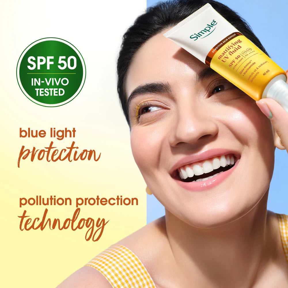 Simple Mattifying UV Fluid, 40ml