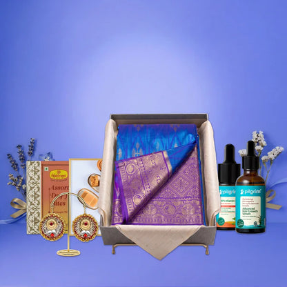 The Everything Box – The Ultimate Maa Hamper | Sweets, Beauty, Fashion, Wellness & Pooja Essentials - kit - combo