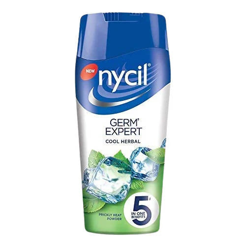 Nycil Germ Expert Cool Herbal Prickly Heat Talcum Powder - 60 gm