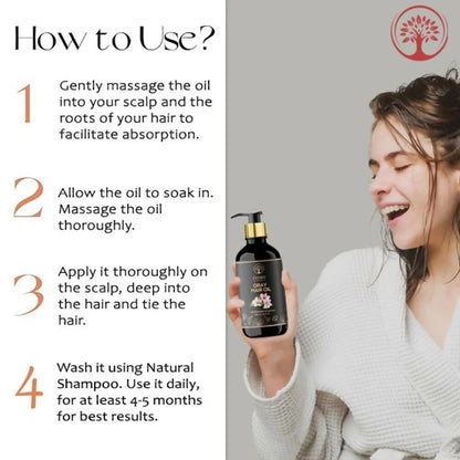 Ivory Natural Gray Oil Restore Natural Black Hair And Shine - 200 ml