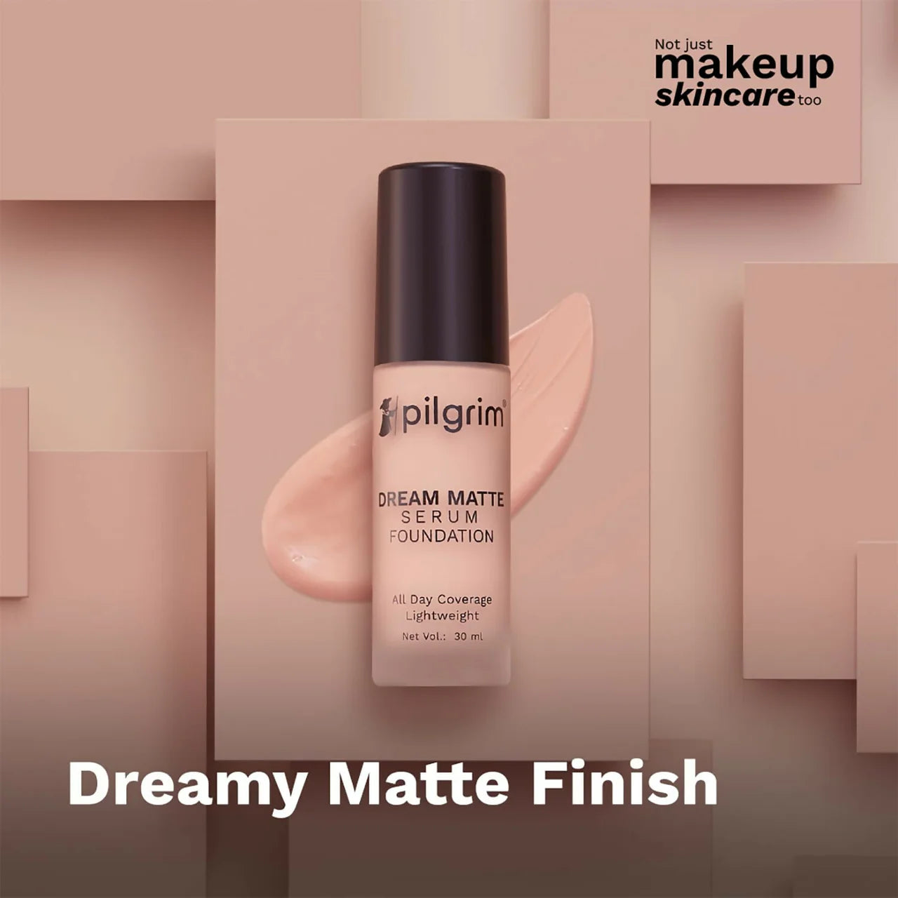 Pilgrim Dream Matte Serum Foundation With Matte & Poreless All Day Coverage Lightweight - Pure Ivory