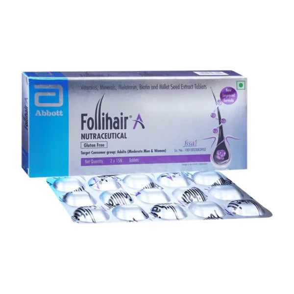 Follihair A Tablets Gluten Free - 15 tabs