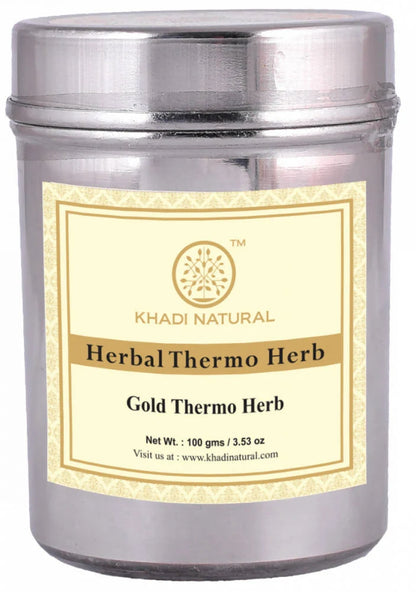 Khadi Natural Gold Thermo Herb Face Pack - 100 gm