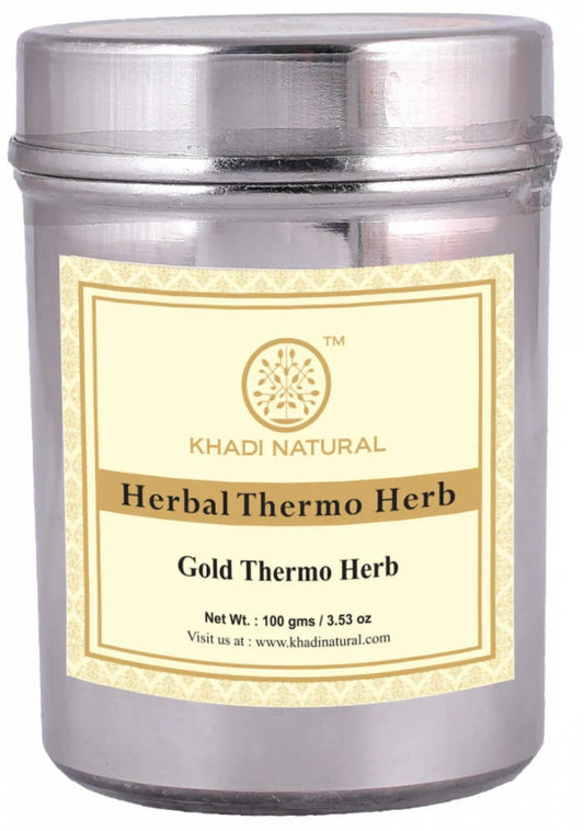 Khadi Natural Gold Thermo Herb Face Pack - 100 gm