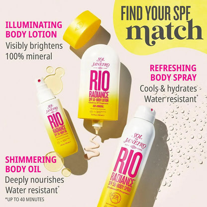 Sol de Janeiro Rio Radiance SPF 50 Body Lotion illuminating Sunscreen, UVA/UVB Broad Spectrum SPF 50 - 200 ml