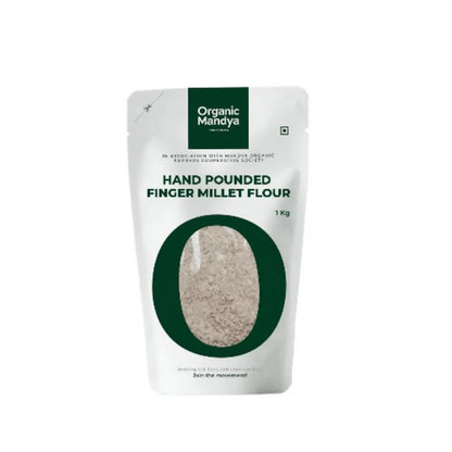 Organic Mandya Hand Pounded Finger Millet/Ragi Flour - 1 kg