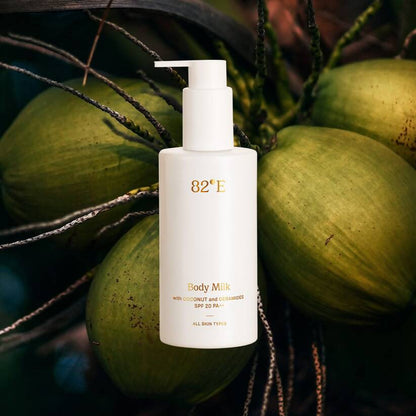 82??E By Deepika Padukone Body Milk Cream, SPF 20 PA++ with Coconut and Ceramides