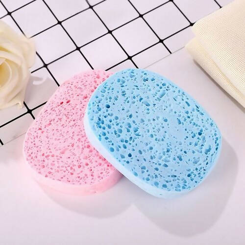 Favon Pack of 2 Elastic Touch Mildly Facial Cleansing Sponges - Combo