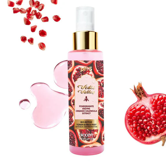 Vedic Valley Face Mist & Toner With Blue Light Filters Pomegranate - 100 ml