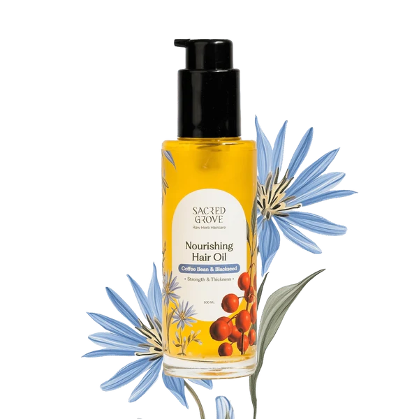 Sacred Grove Coffee Bean & Blackseed Nourishing Hair Oil - 100 ml