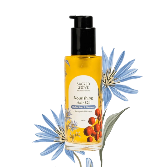 Sacred Grove Coffee Bean & Blackseed Nourishing Hair Oil - 100 ml
