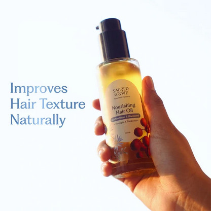 Sacred Grove Coffee Bean & Blackseed Nourishing Hair Oil - 100 ml