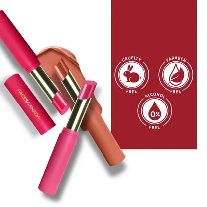 Faces Canada 3 in 1 LongStay Matte Lipstick - Notice Me Pink 06 - 2 gm