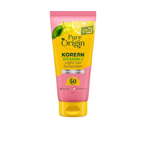 Pure Origin Korean Vitamin C Bright Boosting Light Gel Sunscreen SPF 50 PA++++ - 50 gm