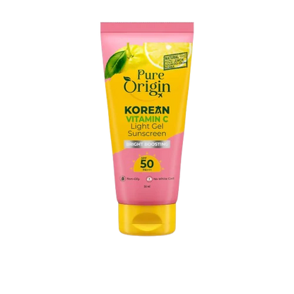 Pure Origin Korean Vitamin C Bright Boosting Light Gel Sunscreen SPF 50 PA++++ - 50 gm