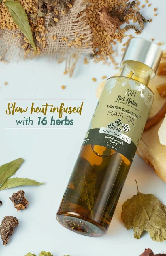 Nat Habit Neem Bhringraj Winter Hair Oil - 100 ml