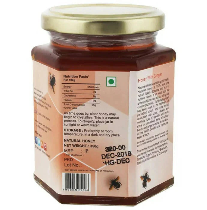 Nutriwish 100% Pure Organic Honey Ginger