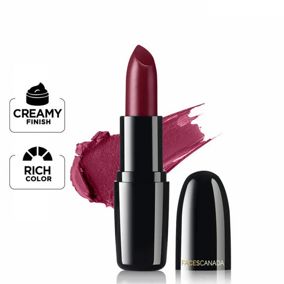Faces Canada Creme Finish Lipstick - Wine Drop 20 - 4 gm