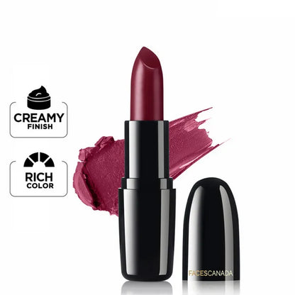 Faces Canada Creme Finish Lipstick - Wine Drop 20 - 4 gm