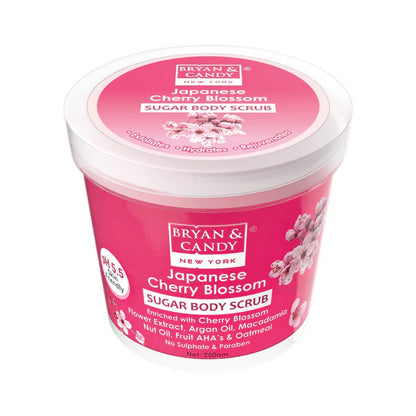Bryan & Candy Japanese Cherry Blossom Sugar Body Scrub - 250 gm